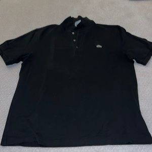 Mens black Lacoste polo